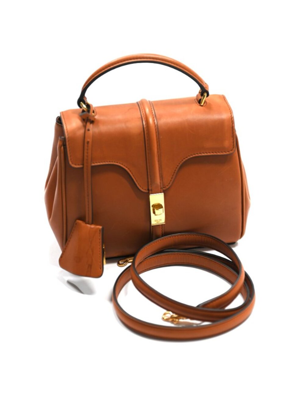 Celine Mini 16 Handbag in Brown Calfskin - Picture 10 of 11